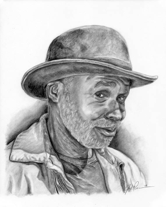 elderly man in hat