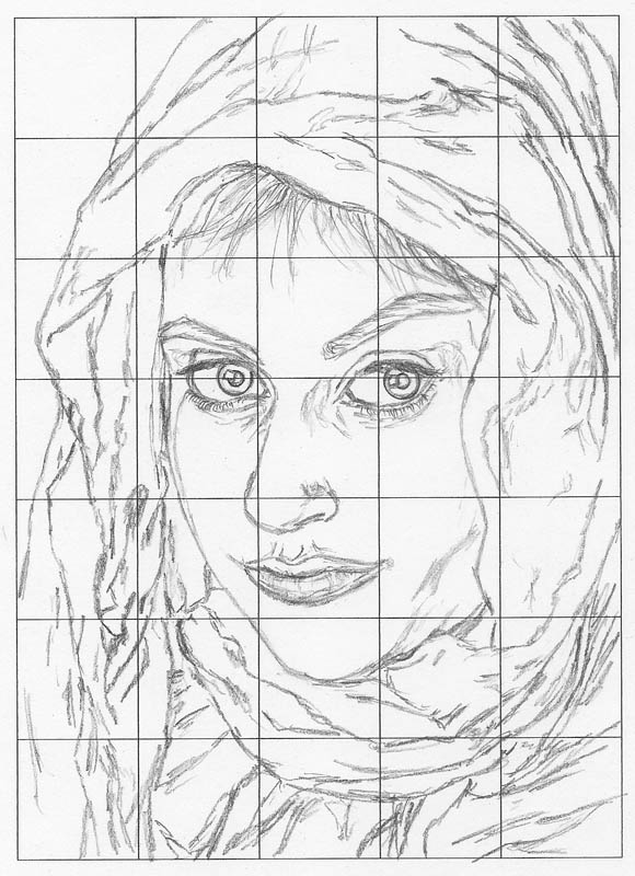 Drawing Using Grid Lines : Grid drawing for perfect faces and forms let s draw people