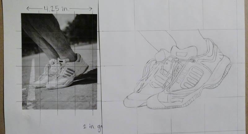 06 how to draw tennis shoes