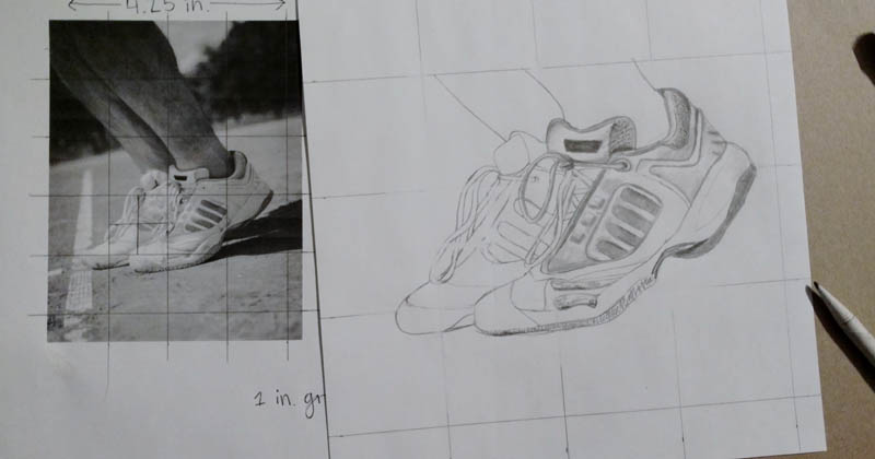 09 how to draw tennis shoes