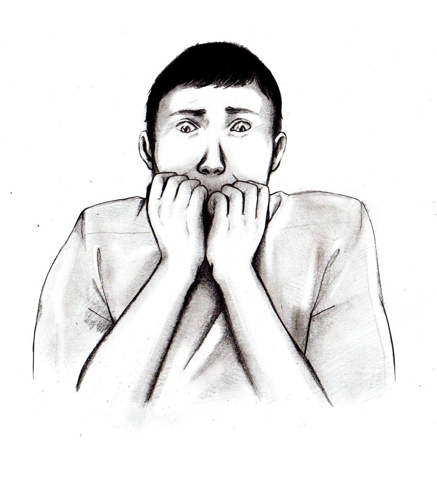 Scared Face Line Drawing : Learn how to draw a guy scared out of his mind let s