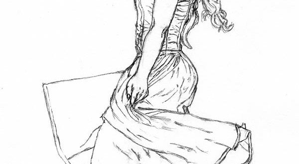 Womens dress how to see draw